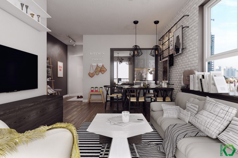 Дизайн-проект квартиры в скандинавском стиле в Хошимине, Вьетнам