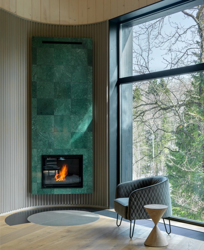 Футуристические элементы в дизайне загородного дома