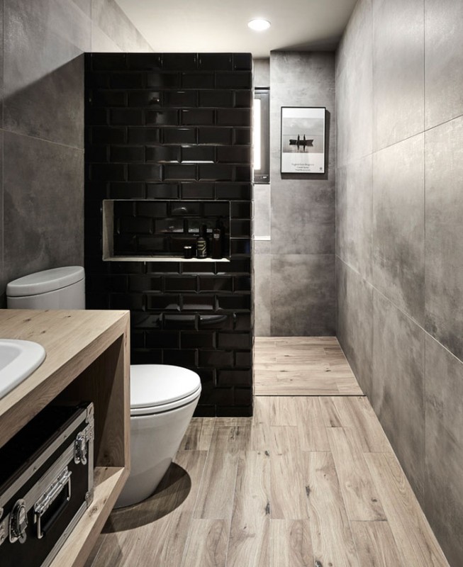 Индустриальный декор и японский стиль интерьера апартаментов в Тайване Индустриальный декор и японский стиль интерьера апартаментов в Тайване