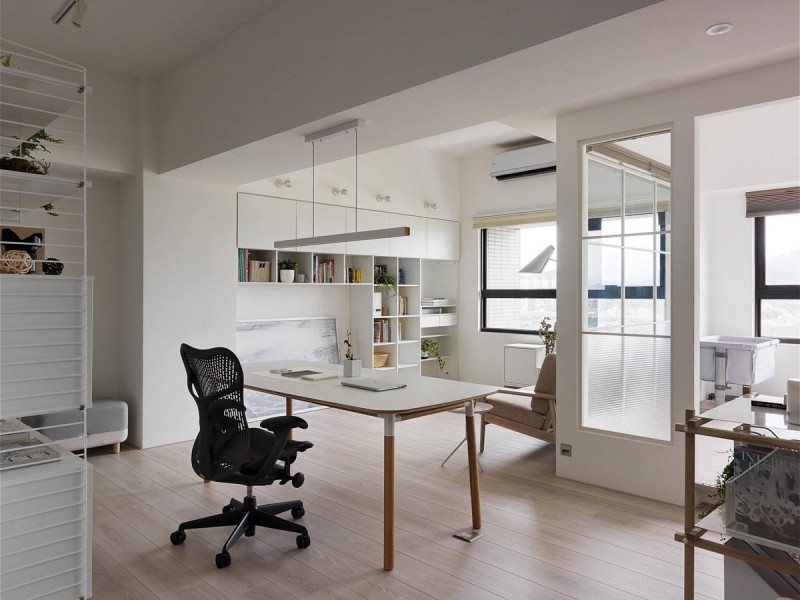 Интерьер светлой квартиры в Тайбэе