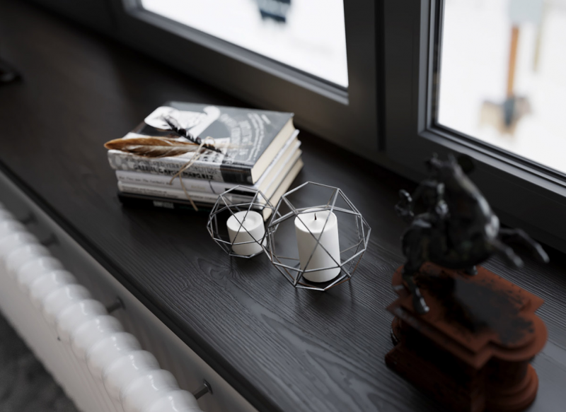 Контрастная, но гармоничная отделка квартиры