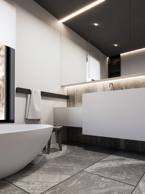 Контрастный дизайн интерьера