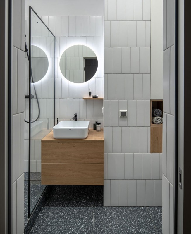 Монохромный интерьер уютной студии