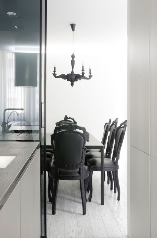 Готический магнетизм в интерьере стильной минималистской квартиры Готический магнетизм в интерьере стильной минималистской квартиры