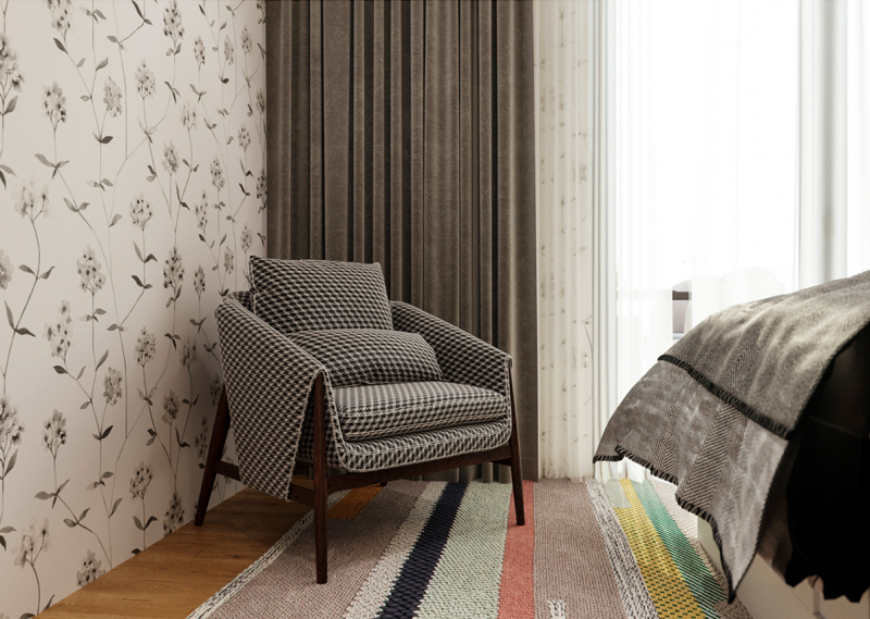 Интерьер небольшого двухэтажного дома