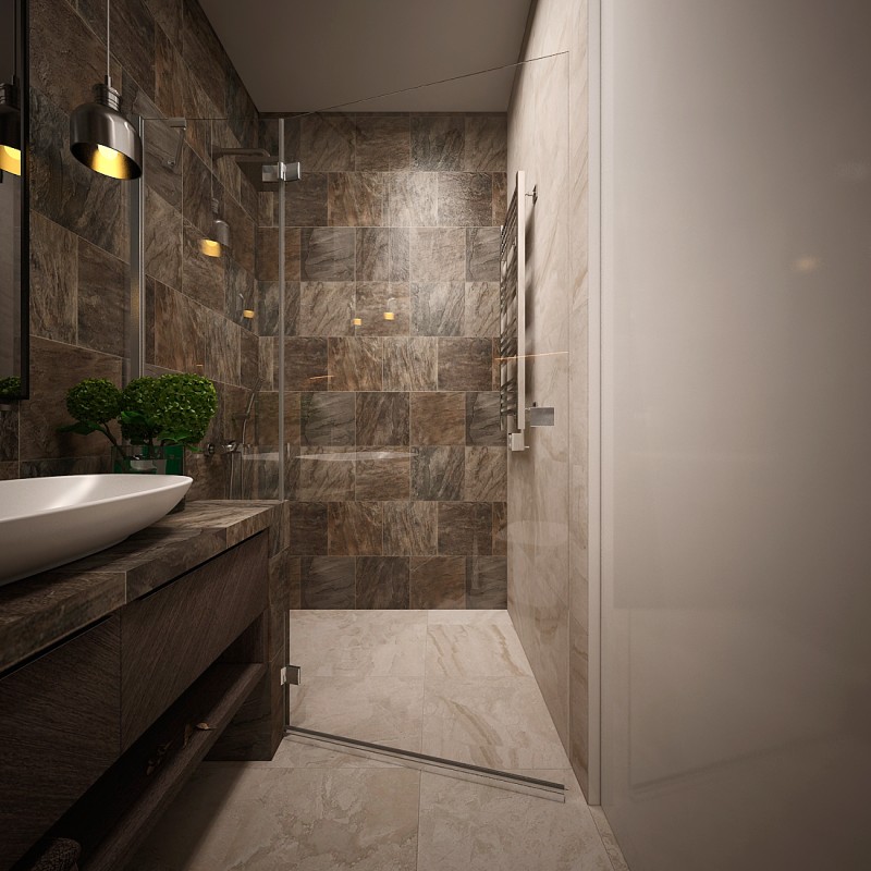 Интерьер варшавской квартиры в коричневых тонах Интерьер варшавской квартиры в коричневых тонах