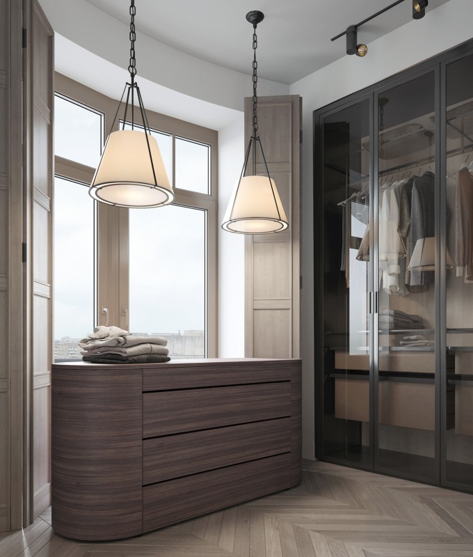 Просторные апартаменты, оформленные в пастельных тонах