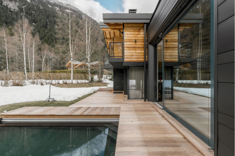 Ультрасовременное шале с видом на Монблан