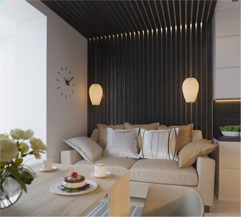 Интерьер квартиры площадью 78 кв.м.