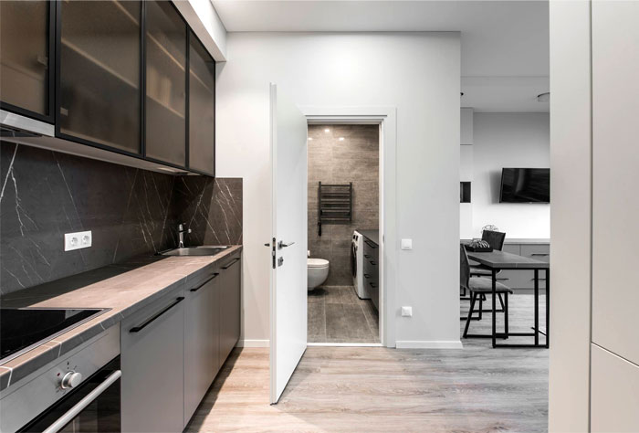 Интерьер литовской квартиры в мягких пастельных тонах