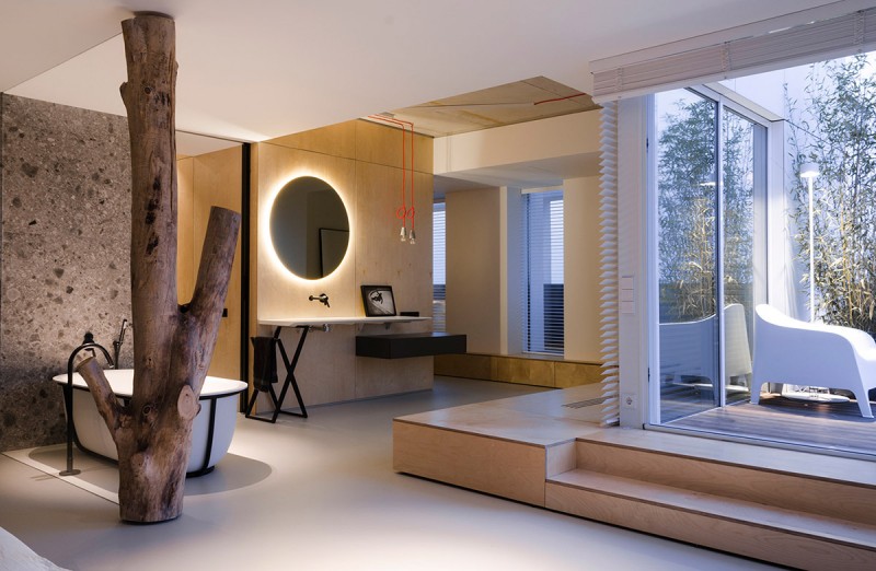 Легкий и спокойный интерьер в индустриальном стиле