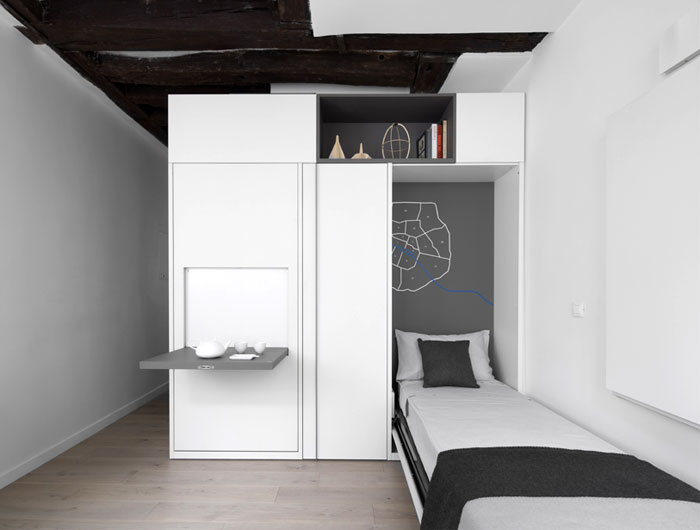 Многофункциональное пространство на 16 м2 в Париже Многофункциональное пространство на 16 м2 в Париже