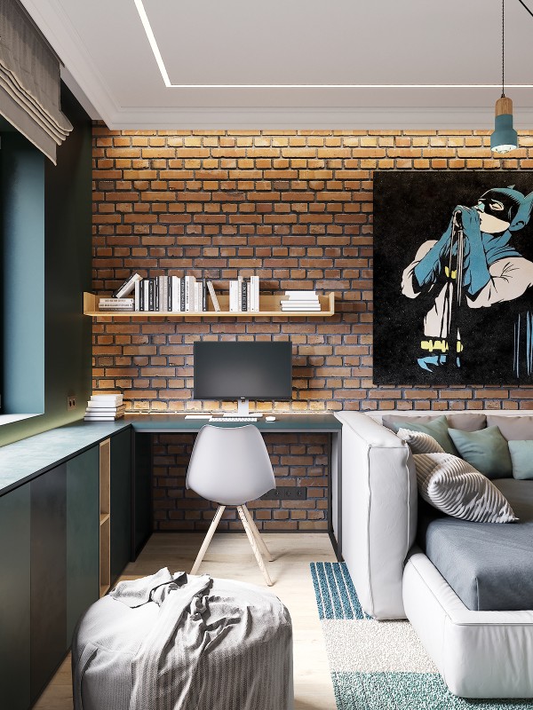 Современная квартира в приятной цветовой гамме с ноткой скандинавского настроения