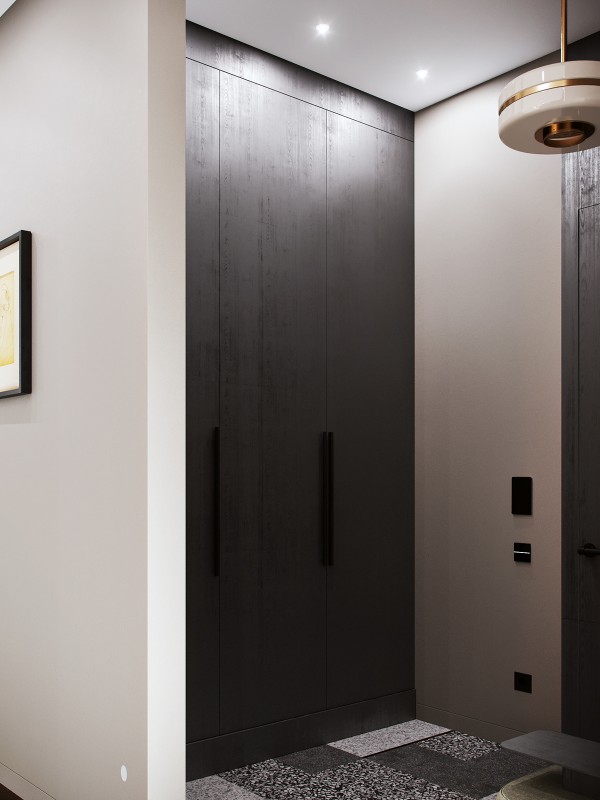 Строгий и роскошный интерьер двухуровневой квартиры Строгий и роскошный интерьер двухуровневой квартиры