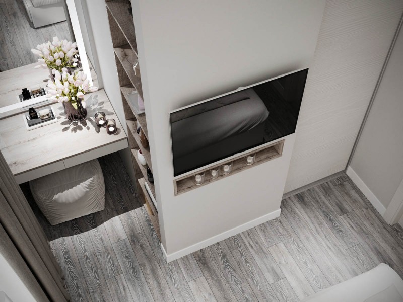 Успокаивающие оттенки серого в интерьере квартиры в Кишиневе