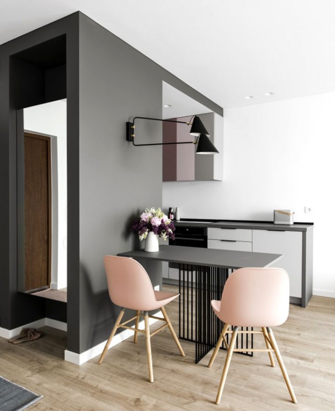 Уютный теплый интерьер небольшой квартиры