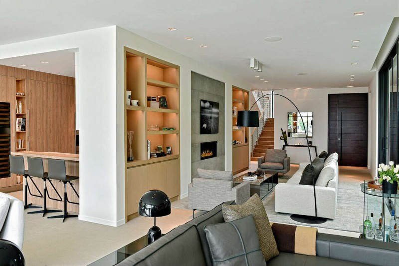 Двухэтажная резиденция на набережной в Майами-Бич