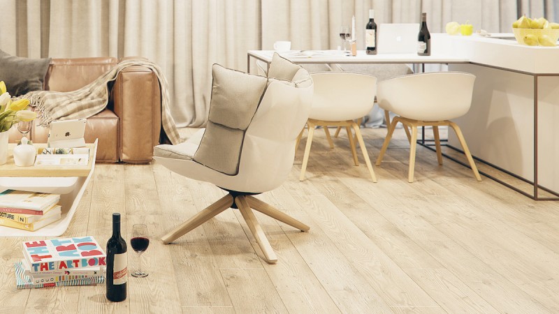 Интерьер светлых просторных апартаментов