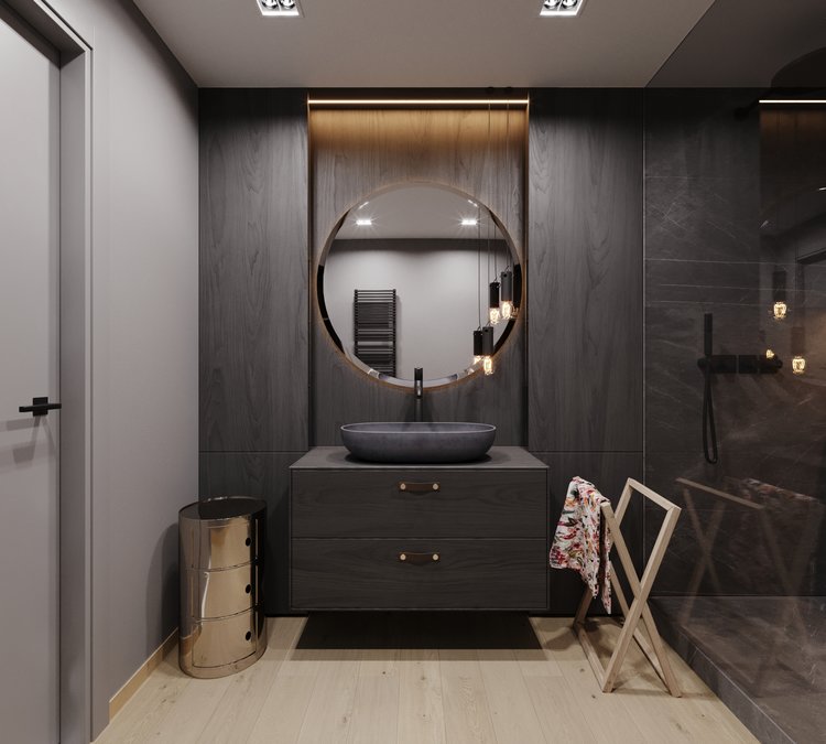 Яркие краски в интерьере просторной квартиры