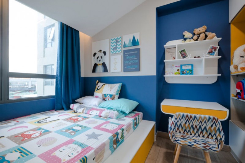 Предназначенная для молодой женщины и ее 5-летнего сына квартира в городе Хошимин, Вьетнам