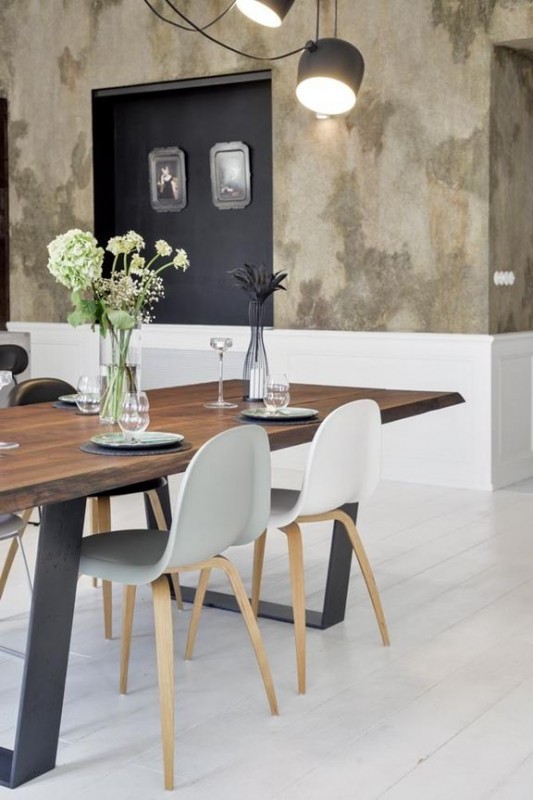 Сочетание модерна и индустриального стиля