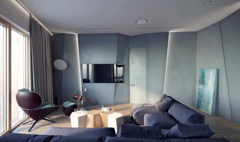 Апартаменты с изюминкой: "ломаная" стена Апартаменты с изюминкой: "ломаная" стена