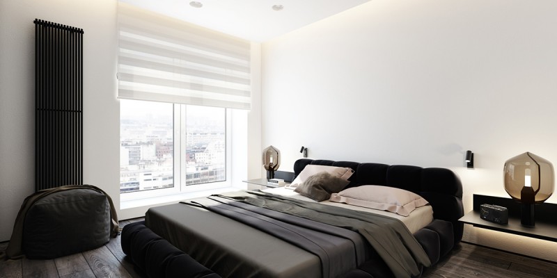 Черно-белый интерьер