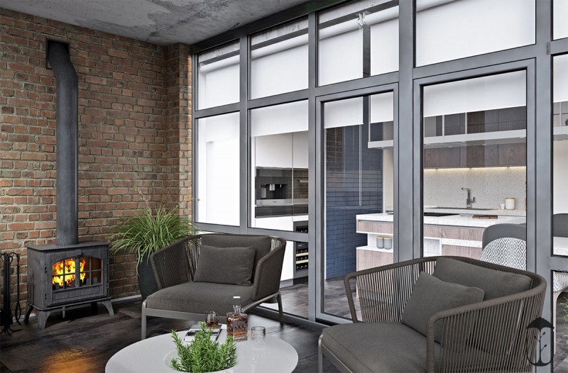 Двухуровневая квартира в Вильнюсе, Литва