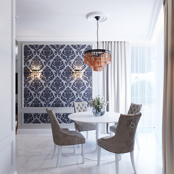 Интерьер квартиры в неоклассическом стиле