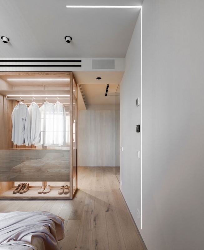 Японский минимализм в типичной современной квартире в Киеве Японский минимализм в типичной современной квартире в Киеве