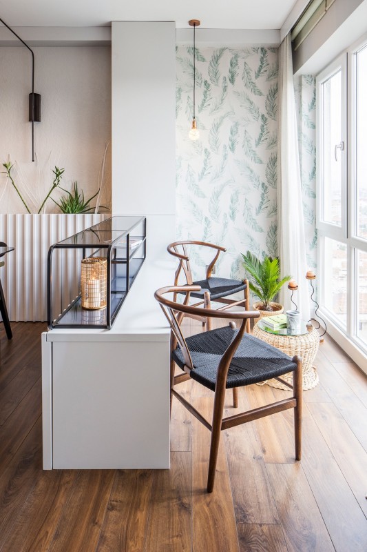 Легкий свежий интерьер апартаментов в Стамбуле