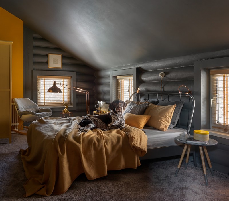 Экстравагантное оформление загородного дома