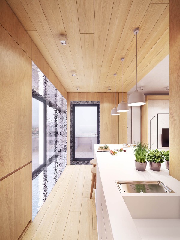 Комфортабельная современная квартира с красочными акцентами