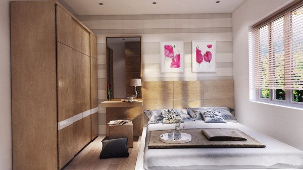 Светлые и теплые тона для визуального увеличения пространства