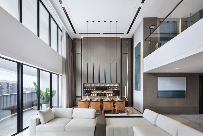 Элегантный интерьер апартаментов в городе Чжухай, Китай
