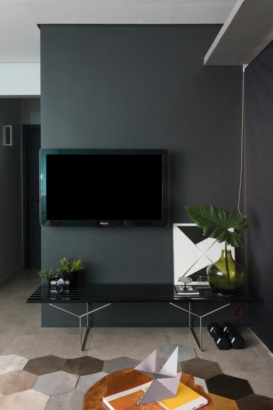 Функциональный интерьер квартиры площадью 60 м2 в Сан-Паулу, Бразилия Функциональный интерьер квартиры площадью 60 м2 в Сан-Паулу, Бразилия