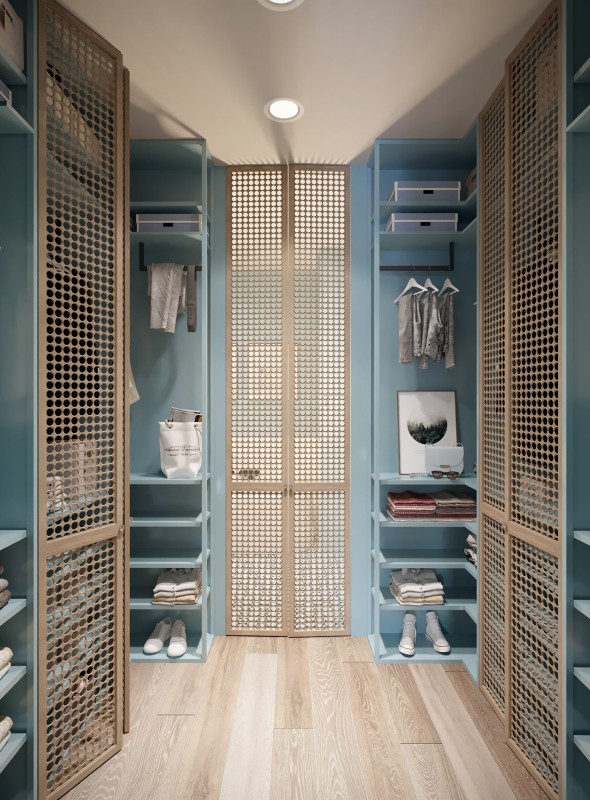 Просторные апартаменты, оформленные в пастельных тонах