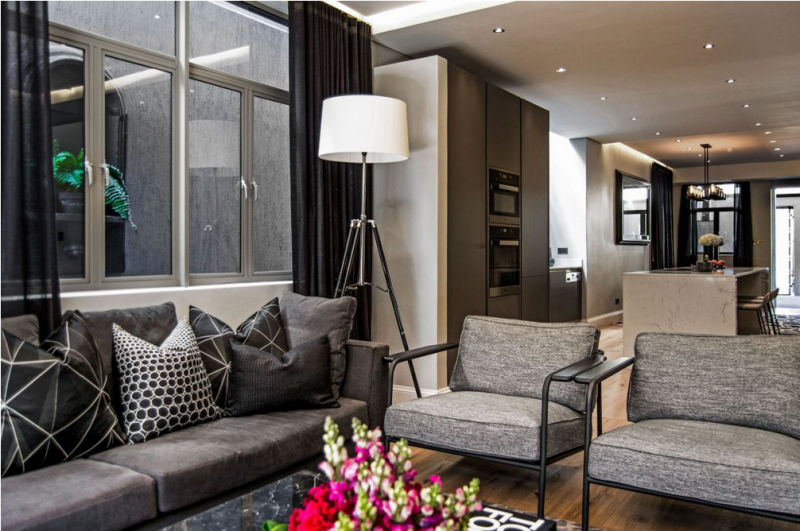 Городская вилла с внутренним двориком в Кейптауне, ЮАР