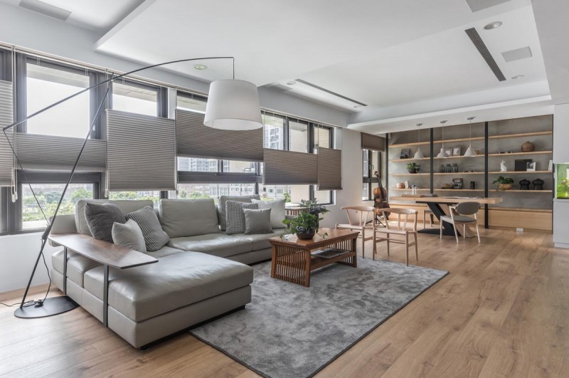 Интерьер апартаментов в городе Таоюань, Тайвань Интерьер апартаментов в городе Таоюань, Тайвань