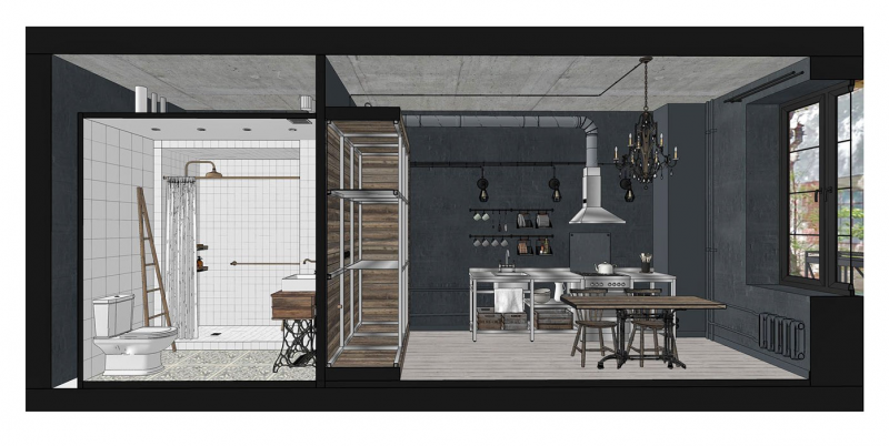 Интерьер квартиры-студии