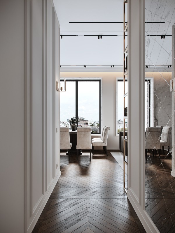 Интерьер светлых просторных апартаментов Интерьер светлых просторных апартаментов