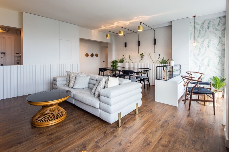 Легкий свежий интерьер апартаментов в Стамбуле