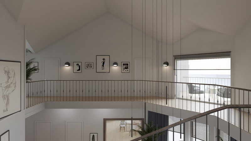 Просторный светлый коттедж