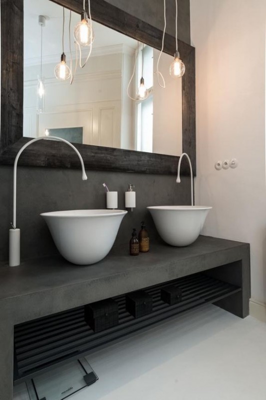 Сочетание модерна и индустриального стиля