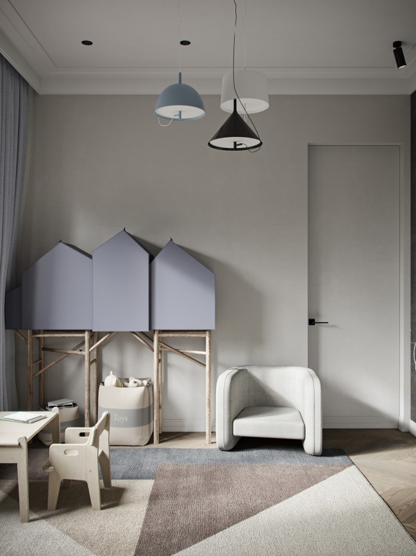 Дизайн-проект квартиры для семьи с ребенком