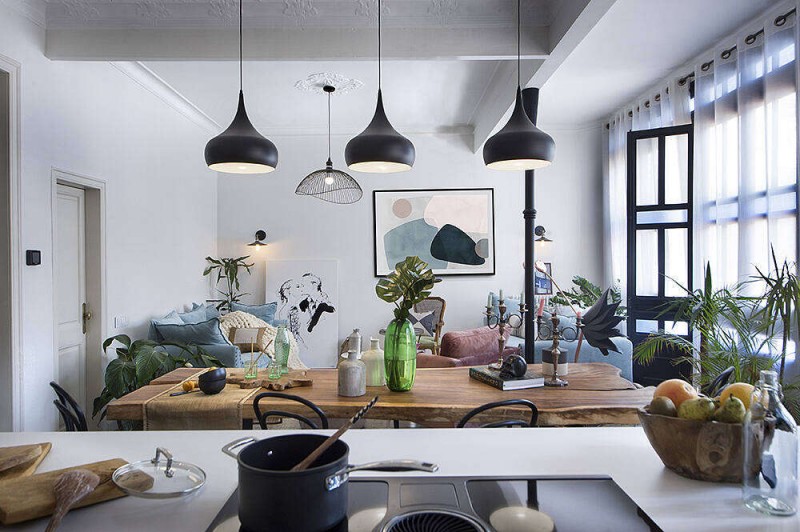 Эклектичные апартаменты в Барселоне