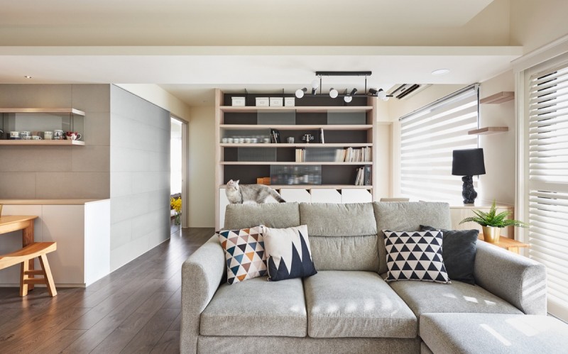 Интерьер квартиры в Тайбэе, Тайвань Интерьер квартиры в Тайбэе, Тайвань