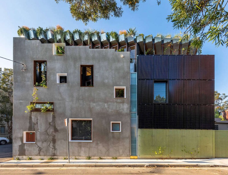 Оригинальный дизайн двухэтажного дома