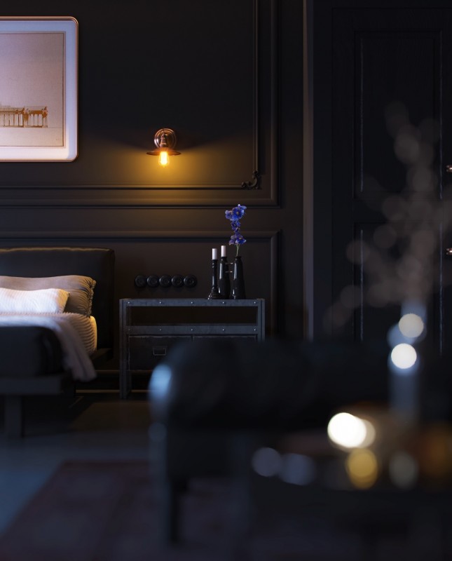 Студия в индустриальном стиле Студия в индустриальном стиле