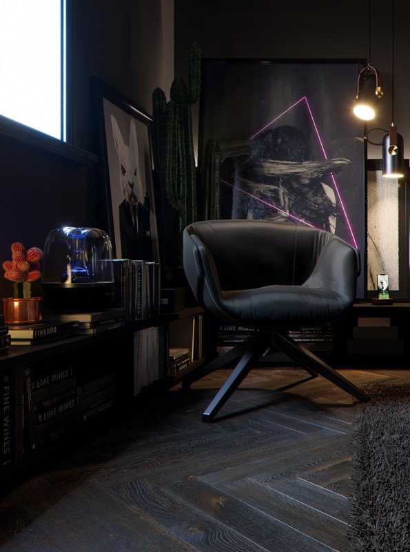 Атмосфера загадочности и шика - интерьер в темных тонах